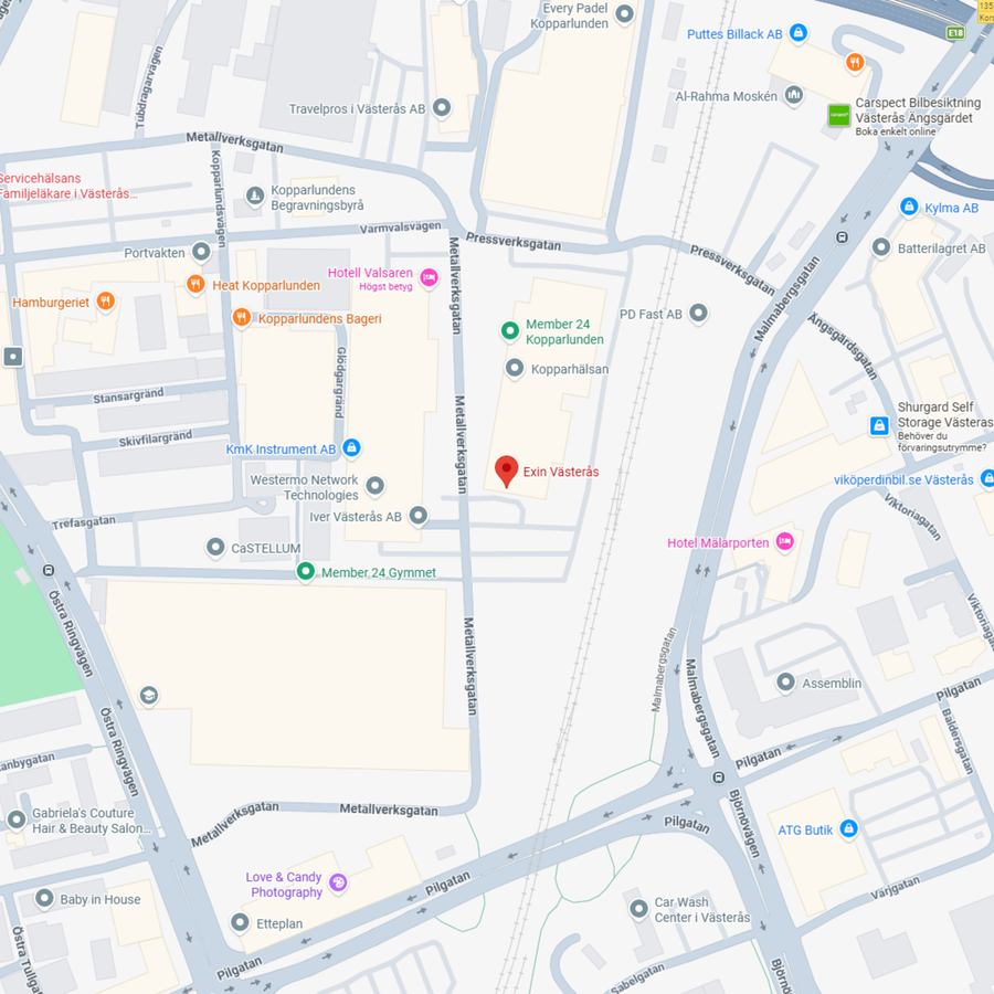 Hitta oss i Västerås