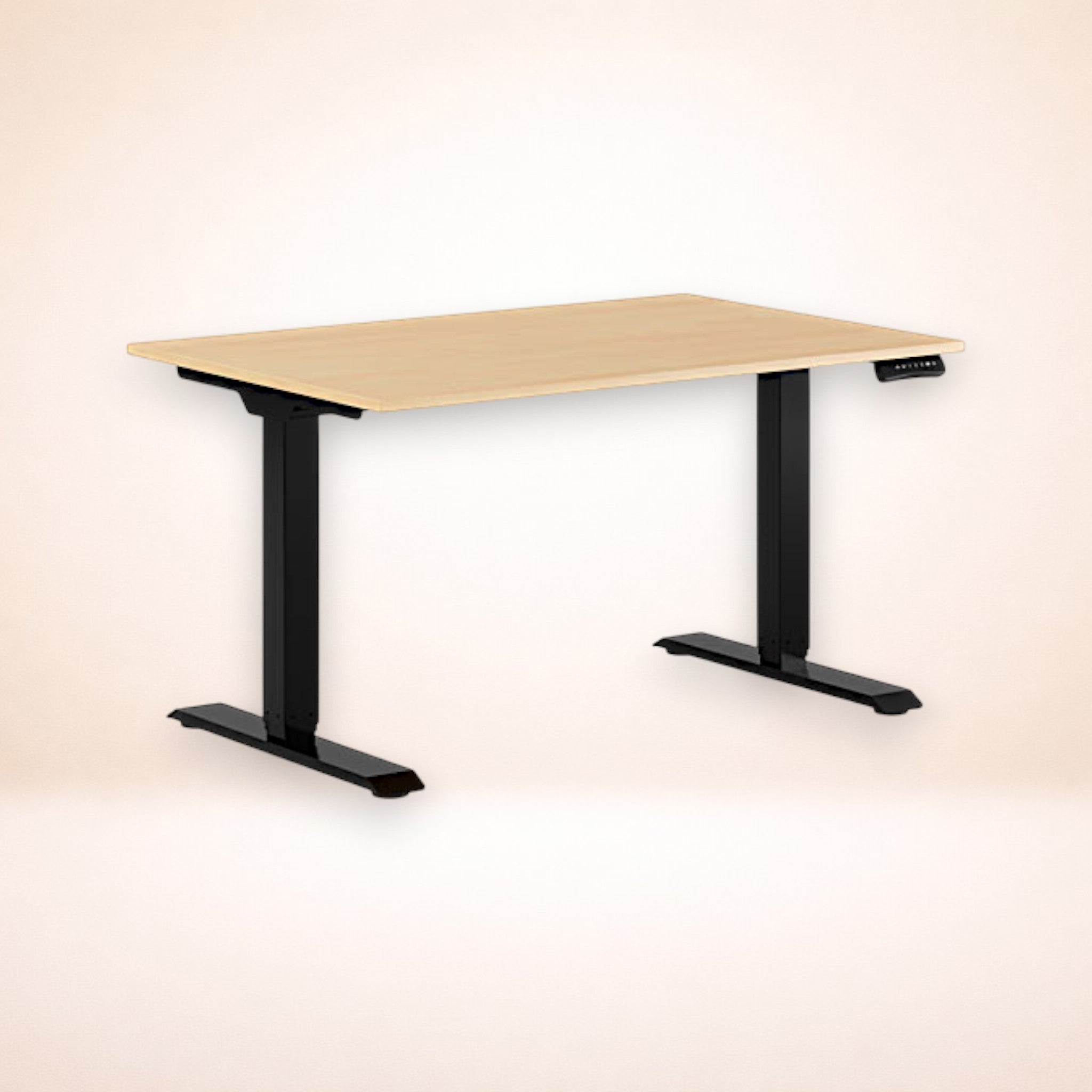 Skrivbord premium - bok / svart