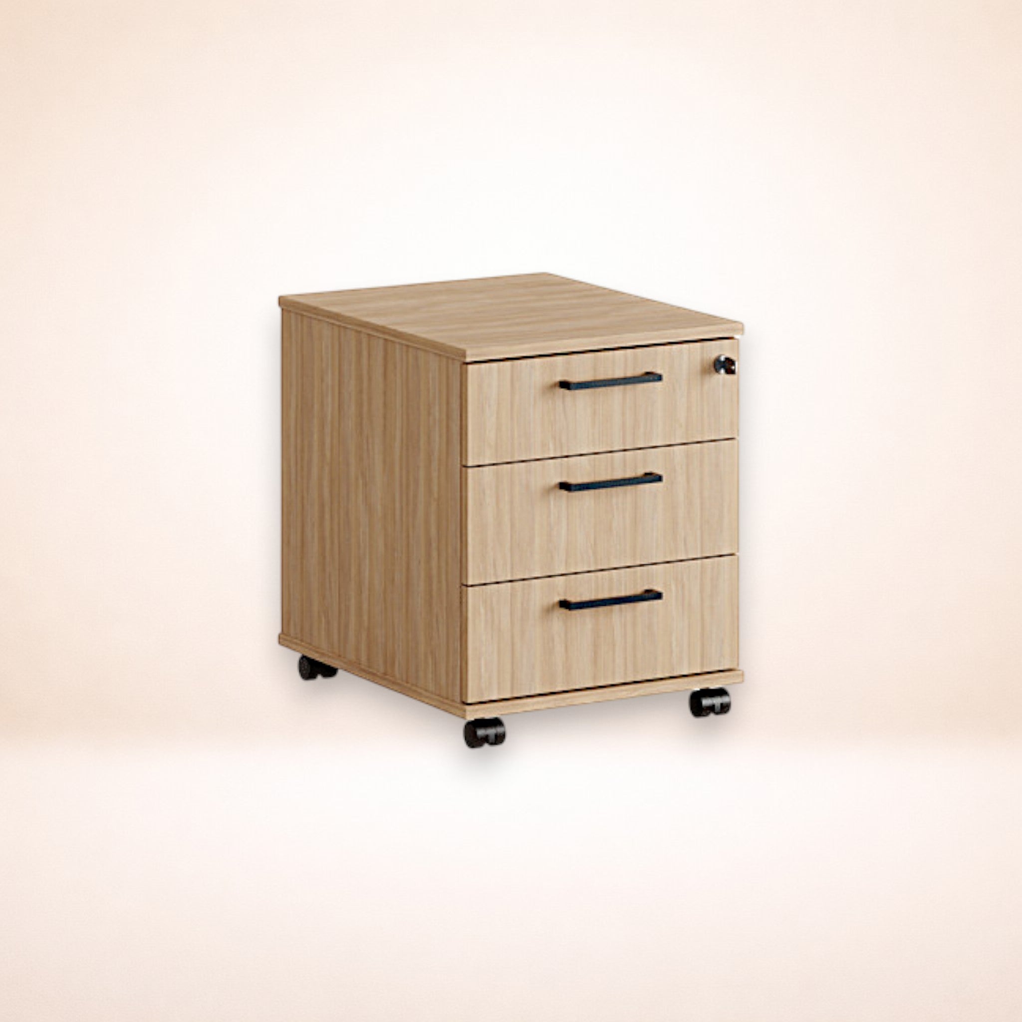 Rullhurts 3 lådor urban oak