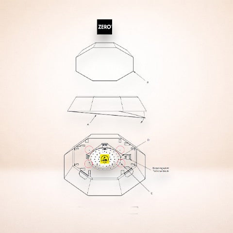 Taklampa Zero