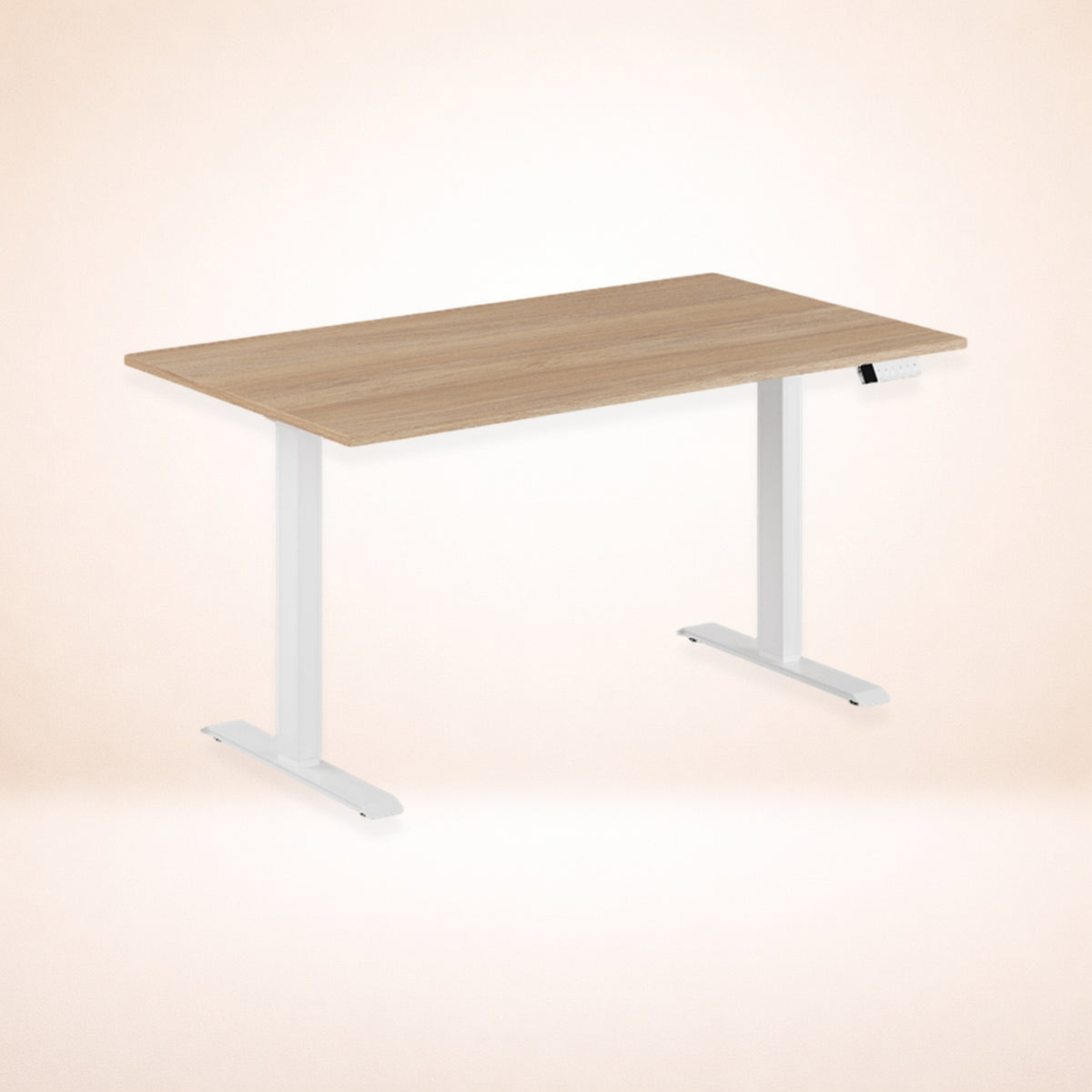 Skrivbord - urban oak / vit